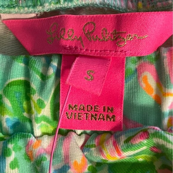 Lily Pulitzer Jace Floral Strapless Cotton Romper Surf Blue Size Small - Picture 8 of 8